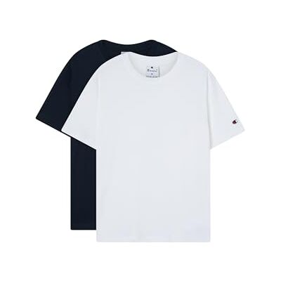 Champion Herren Legacy Icons 2-Pack Crewneck T-Shirt, Weiß (WW001), S, Weiß (Ww001), S Champion Herren Legacy Icons 2-Pack Crewneck T-Shirt, Weiß (WW001), S, Weiß (Ww001), S