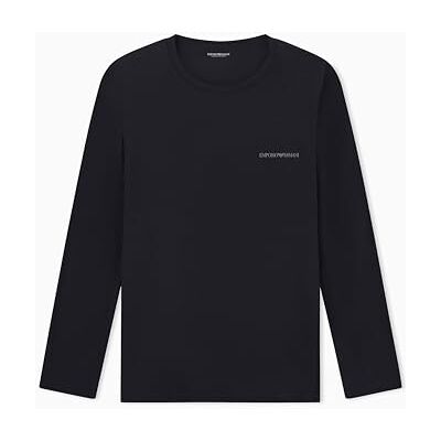 Giorgio Armani Man's Tech T-Shirt, Wolle, langärmelig, Rundhalsausschnitt, Größe XL, Normale Passform, Schwarz, Schwarz, XL Giorgio Armani Man's Tech T-Shirt, Wolle, langärmelig, Rundhalsausschnitt, Größe XL, Normale Passform, Schwarz, Schwarz, XL
