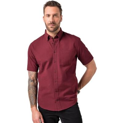JP 1880 Herren große Größen Übergrößen Menswear L-8XL Seersucker-Hemd, Halbarm, Buttondown-Kragen, Modern Fit JP 1880 Herren große Größen Übergrößen Menswear L-8XL Seersucker-Hemd, Halbarm, Buttondown-Kragen, Modern Fit