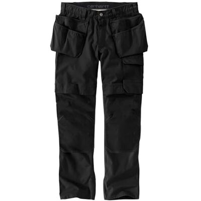 Carhartt Herren Steel Rugged Flex Relaxed Fit Ripstop Double-Front Cargo Multi-Pocket Work Utility Pants, Schwarz, 36W / 30L EU Carhartt Herren Steel Rugged Flex Relaxed Fit Ripstop Double-Front Cargo Multi-Pocket Work Utility Pants, Schwarz, 36W / 30L EU