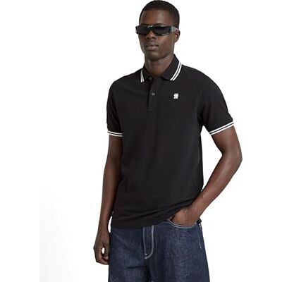 G-STAR Herren Dunda Slim Stripe Poloshirt, Schwarz (dk Black D17127-5864-6484), XL G-STAR Herren Dunda Slim Stripe Poloshirt, Schwarz (dk Black D17127-5864-6484), XL