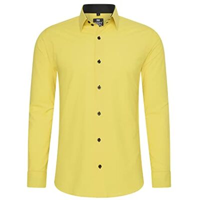 Rusty Neal Herren-Hemd Premium Slim Fit Langarm Stretch Grau Kentkragen Business-Hemd Freizeithemd M Rusty Neal Herren-Hemd Premium Slim Fit Langarm Stretch Grau Kentkragen Business-Hemd Freizeithemd M