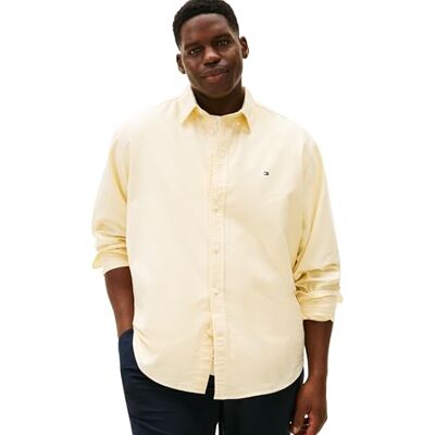 Tommy Hilfiger Herren Hemd Solid Heritage Oxford Regular Fit, Gelb (Morningside Yellow), 4XL Tommy Hilfiger Herren Hemd Solid Heritage Oxford Regular Fit, Gelb (Morningside Yellow), 4XL