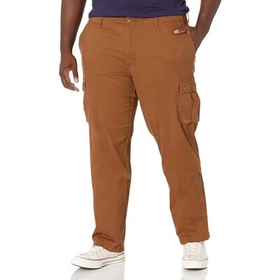 Amazon Herren Gerade geschnittene Stretch-Cargohose (erhältlich in Big & Tall), Hellbraun, 30W / 34L Amazon Herren Gerade geschnittene Stretch-Cargohose (erhältlich in Big & Tall), Hellbraun, 30W / 34L