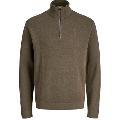JACK & JONES Jprccmilano Stitch Knit Half Zip Sn JACK & JONES Jprccmilano Stitch Knit Half Zip Sn