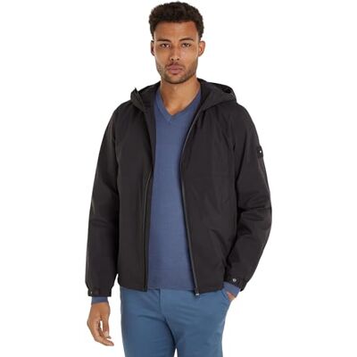 Tommy Hilfiger Herren Jacke Übergangsjacke, Schwarz (Black), L Tommy Hilfiger Herren Jacke Übergangsjacke, Schwarz (Black), L