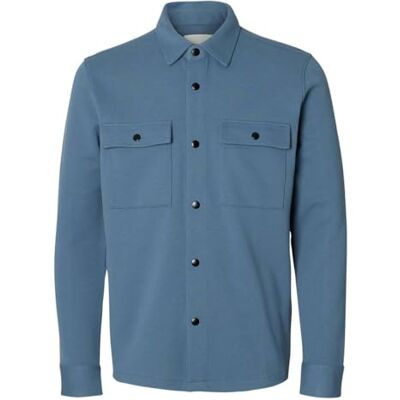 SELECTED MEN Herren Slhjackie Sweat Jacket Noos, Blue Mirage, L SELECTED MEN Herren Slhjackie Sweat Jacket Noos, Blue Mirage, L