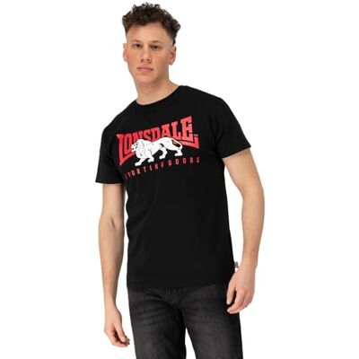 Lonsdale London ERVAN Männer T-Shirt schwarz Basics, Casual Wear, Streetwear Lonsdale London ERVAN Männer T-Shirt schwarz Basics, Casual Wear, Streetwear