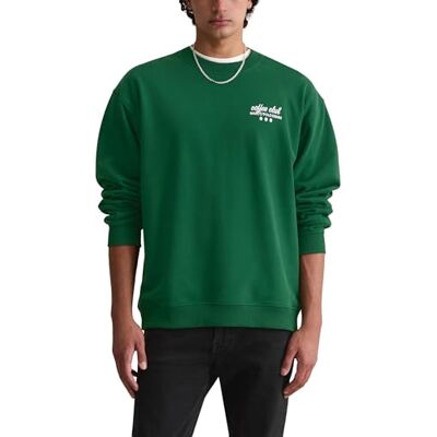 Marc O' Polo Marc OߴPolo Denim Herren Sweatshirt mit Rücken-Print Relaxed Fit, Grün (Rich Emerald), M Marc O' Polo Marc OߴPolo Denim Herren Sweatshirt mit Rücken-Print Relaxed Fit, Grün (Rich Emerald), M