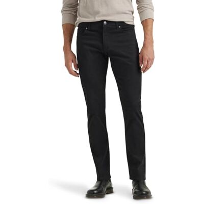 Lee Men's Extreme Motion Straight Fit Tapered Leg Jeans Black, Black, 40x29 Lee Men's Extreme Motion Straight Fit Tapered Leg Jeans Black, Black, 40x29