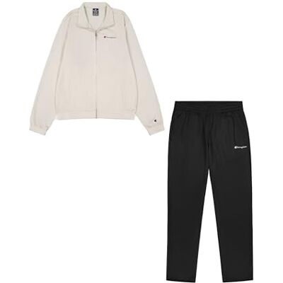 Champion Herren Legacy Script Shop (220362) Special Polywarpknit Semi-dull High-neck Sportanzug, Weiß (ES057), M EU Champion Herren Legacy Script Shop (220362) Special Polywarpknit Semi-dull High-neck Sportanzug, Weiß (ES057), M EU