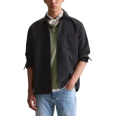 Marc O' Polo Marc OߴPolo Denim Herren Hemd mit Kentkragen Regular Fit, Schwarz (Black), M Marc O' Polo Marc OߴPolo Denim Herren Hemd mit Kentkragen Regular Fit, Schwarz (Black), M