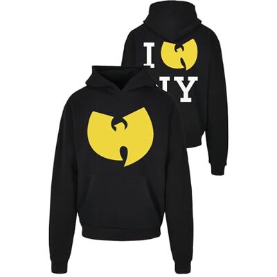 Mister Tee Upscale Herren Kapuzenpullover WU Tang Loves NY Heavy Oversize Hoody, Männer Hoodie mit Aufdruck, Oversized Fit Mister Tee Upscale Herren Kapuzenpullover WU Tang Loves NY Heavy Oversize Hoody, Männer Hoodie mit Aufdruck, Oversized Fit