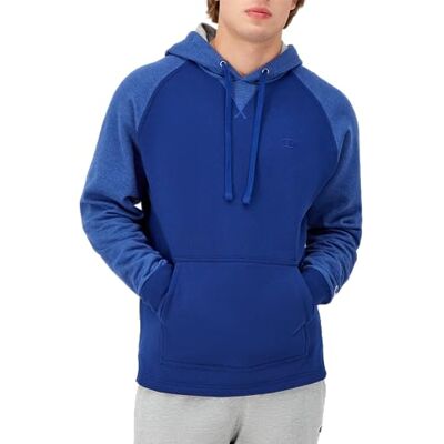 Champion Herren Kapuzenpullover Powerblend Fleece Bequem Hoodie Sweatshirt für Männer (Reg. oder Big & Tall), Jewel Sapphire Stripe C Logo, Large Champion Herren Kapuzenpullover Powerblend Fleece Bequem Hoodie Sweatshirt für Männer (Reg. oder Big & Tall), Jewel Sapphire Stripe C Logo, Large