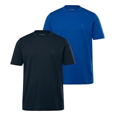 JP 1880 Herren große Größen Übergrößen Menswear L-8XL T-Shirts, Basic, 2er-Pack, Rundhals Kobaltblau L 702637760-L JP 1880 Herren große Größen Übergrößen Menswear L-8XL T-Shirts, Basic, 2er-Pack, Rundhals Kobaltblau L 702637760-L