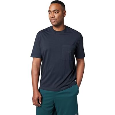 Armani Exchange Men's Short Sleeve Side Pocket Round Collar T-Shirt Blue L Armani Exchange Men's Short Sleeve Side Pocket Round Collar T-Shirt Blue L