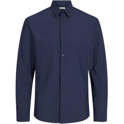JACK & JONES JACK&JONES Herren JPRBLAACTIVE Stretch Shirt L/S SN Freizeithemd, Navy Blazer/Fit:Slim FIT, S JACK & JONES JACK&JONES Herren JPRBLAACTIVE Stretch Shirt L/S SN Freizeithemd, Navy Blazer/Fit:Slim FIT, S