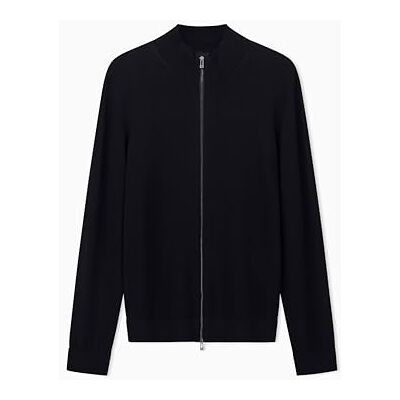 Armani Exchange Men's Essential, Long Sleeve Zip Closure Cardigan Sweater, Blue, XL Armani Exchange Men's Essential, Long Sleeve Zip Closure Cardigan Sweater, Blue, XL
