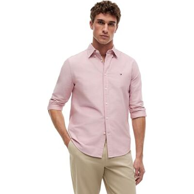 Tommy Hilfiger Herren Hemd Oxford Shirt Langarm, Rot (Medium Red), XL Tommy Hilfiger Herren Hemd Oxford Shirt Langarm, Rot (Medium Red), XL