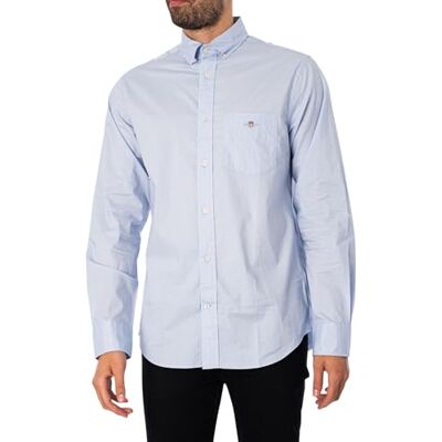 GANT Herren REG POPLIN Shirt Hemd, Light Blue,4XL GANT Herren REG POPLIN Shirt Hemd, Light Blue,4XL