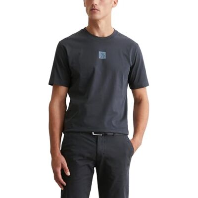 Marc O' Polo Herren T-Shirt aus Bio-Baumwolle Regular Fit, Blau (Dark Navy), XS Marc O' Polo Herren T-Shirt aus Bio-Baumwolle Regular Fit, Blau (Dark Navy), XS