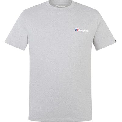 Berghaus Herren Class Logo T-Shirt 100% Baumwolle T-Shirt, Grau-Meliert (BCI), 2XL Berghaus Herren Class Logo T-Shirt 100% Baumwolle T-Shirt, Grau-Meliert (BCI), 2XL