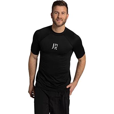 JAY-PI Herren Halbarm, Stehkragen, Schwimmshirt, UV-Schutz, Schwarz, 7XL EU JAY-PI Herren Halbarm, Stehkragen, Schwimmshirt, UV-Schutz, Schwarz, 7XL EU