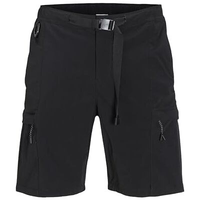 JACK & JONES Herren Cargo Shorts Jogger Fit Cargo Shorts 12258919,Schwarz,XS JACK & JONES Herren Cargo Shorts Jogger Fit Cargo Shorts 12258919,Schwarz,XS