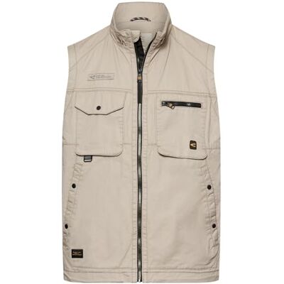 camel active Herren Outdoor Weste mit Innentaschen Beige, menswear-M camel active Herren Outdoor Weste mit Innentaschen Beige, menswear-M