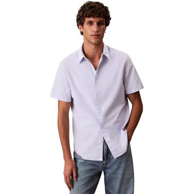 Calvin Herren Hemd Classic Oxford Regular Fit, Violett (Heavenly Iris), XL Calvin Herren Hemd Classic Oxford Regular Fit, Violett (Heavenly Iris), XL