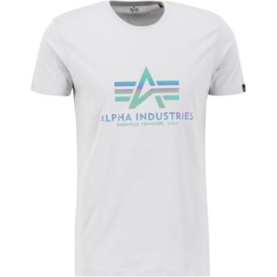 Alpha Basic T Rainbow Ref. T-Shirt für Herren Pastel Grey Alpha Basic T Rainbow Ref. T-Shirt für Herren Pastel Grey