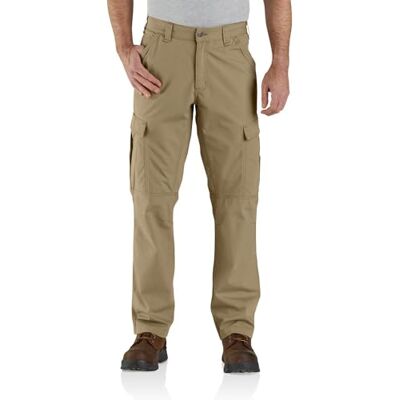 Carhartt Herren Force® Relaxed Fit Ripstop Cargo-Arbeitshose, Dunkles Khaki, W38/L30 Carhartt Herren Force® Relaxed Fit Ripstop Cargo-Arbeitshose, Dunkles Khaki, W38/L30