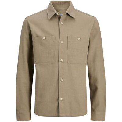 JACK & JONES Jprblurayle Linen Bl. Solid Ls Shirt Sn JACK & JONES Jprblurayle Linen Bl. Solid Ls Shirt Sn