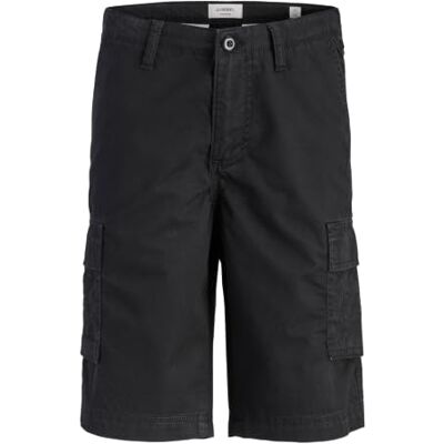 JJ REBEL Herren Jrebcory Cargo Short Sn Jnr, Black, 146 JJ REBEL Herren Jrebcory Cargo Short Sn Jnr, Black, 146