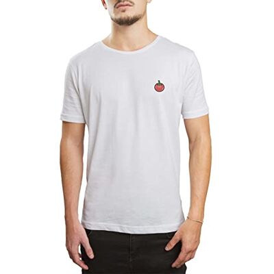 Bonateks , Digital Bedrucktes, Herren Basic T-Shirt,%100 Baumwolle, Weiß, Lässig, Herren Oberteile, Größe: M Bonateks , Digital Bedrucktes, Herren Basic T-Shirt,%100 Baumwolle, Weiß, Lässig, Herren Oberteile, Größe: M