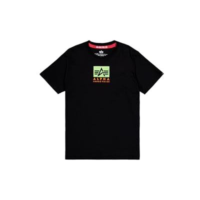 Alpha Herren Satin Logo T, Black, M Alpha Herren Satin Logo T, Black, M