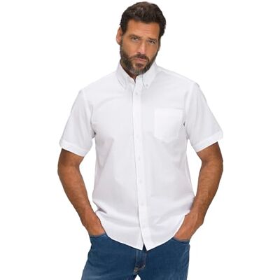 JP 1880 , Herren, Große Größen, Seersucker-Hemd, Halbarm, Buttondown-Kragen, Modern Fit, Streifen JP 1880 , Herren, Große Größen, Seersucker-Hemd, Halbarm, Buttondown-Kragen, Modern Fit, Streifen