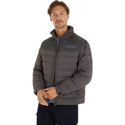 Tommy Hilfiger Herren Pufferjacke Übergangsjacke, Grau (Dark Ash), XS Tommy Hilfiger Herren Pufferjacke Übergangsjacke, Grau (Dark Ash), XS
