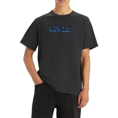 Levi's Herren Ss Relaxed Fit Tee T-Shirt,Headline Drop Shadow Caviar,XS Levi's Herren Ss Relaxed Fit Tee T-Shirt,Headline Drop Shadow Caviar,XS