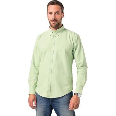 JP 1880 Herren große Größen Übergrößen Menswear L-8XL Oxford-Hemd, FLEXNAMIC®, Langarm, Buttondown-Kragen, Modern Fit hellmint 3XL 844689420-3XL JP 1880 Herren große Größen Übergrößen Menswear L-8XL Oxford-Hemd, FLEXNAMIC®, Langarm, Buttondown-Kragen, Modern Fit hellmint 3XL 844689420-3XL