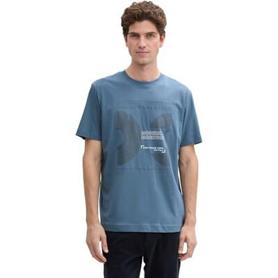 TOM TAILOR Piqué Poloshirt mit Stretch, Mystical Blue Two Tone Pique, L TOM TAILOR Piqué Poloshirt mit Stretch, Mystical Blue Two Tone Pique, L