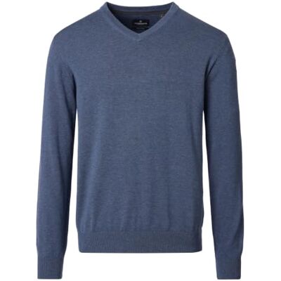 CASAMODA Herren Pullover mit V-Ausschnitt unifarben Elastischer Bund CASAMODA Herren Pullover mit V-Ausschnitt unifarben Elastischer Bund