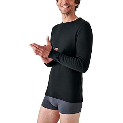 Damart Herren Langärmliges T-Shirt, Aufgerauter Molton Thermolactyl, Schwarz, M EU Damart Herren Langärmliges T-Shirt, Aufgerauter Molton Thermolactyl, Schwarz, M EU
