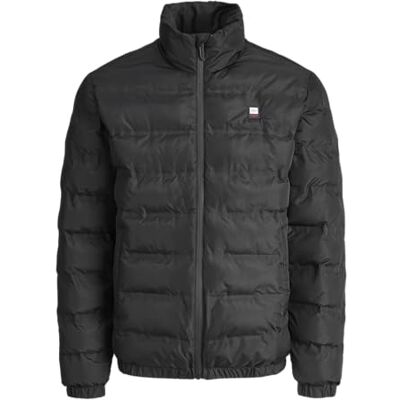 JACK & JONES Herren Jcofusion Heat Quilted Puffer Jack SMU, Black, l JACK & JONES Herren Jcofusion Heat Quilted Puffer Jack SMU, Black, l