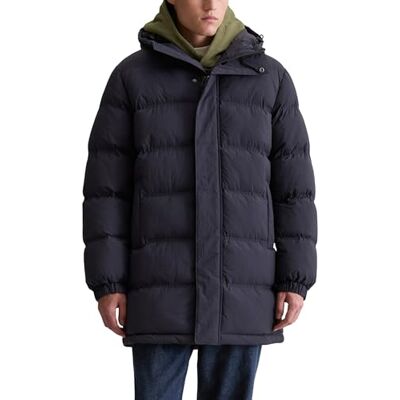 Marc O' Polo Marc OߴPolo Denim Herren Steppjacke mit Kapuze wasserabweisend, Blau (Blue Depths), L Marc O' Polo Marc OߴPolo Denim Herren Steppjacke mit Kapuze wasserabweisend, Blau (Blue Depths), L