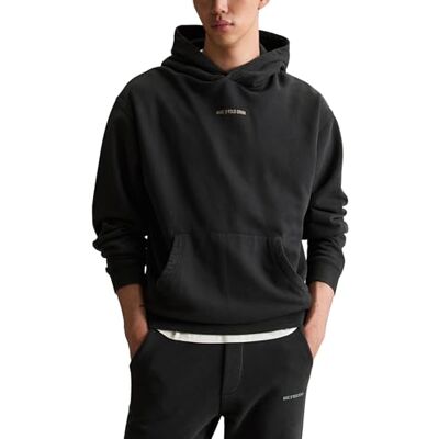Marc O' Polo Marc OߴPolo Denim Herren Hoodie mit Logo-Print Relaxed Fit, Schwarz (Black), M Marc O' Polo Marc OߴPolo Denim Herren Hoodie mit Logo-Print Relaxed Fit, Schwarz (Black), M