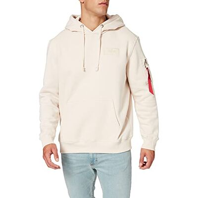 Alpha Back Print Hoody Kapuzensweat für Herren Jet Stream White/White Alpha Back Print Hoody Kapuzensweat für Herren Jet Stream White/White