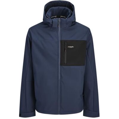 JACK & JONES Male Softshell Jacke Softshell Jacke Regular Fit, Langarm, Kurz, Outdoor, Bei max. 30°C im schongang waschen JACK & JONES Male Softshell Jacke Softshell Jacke Regular Fit, Langarm, Kurz, Outdoor, Bei max. 30°C im schongang waschen