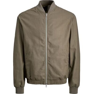 JACK & JONES Jprblaleister Linen Blend Bomber JKT Sn JACK & JONES Jprblaleister Linen Blend Bomber JKT Sn