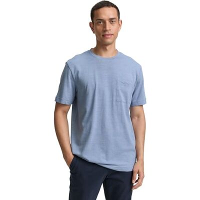 TOM TAILOR Denim Piqué Poloshirt aus Baumwolle, Light Ice Blue, L TOM TAILOR Denim Piqué Poloshirt aus Baumwolle, Light Ice Blue, L